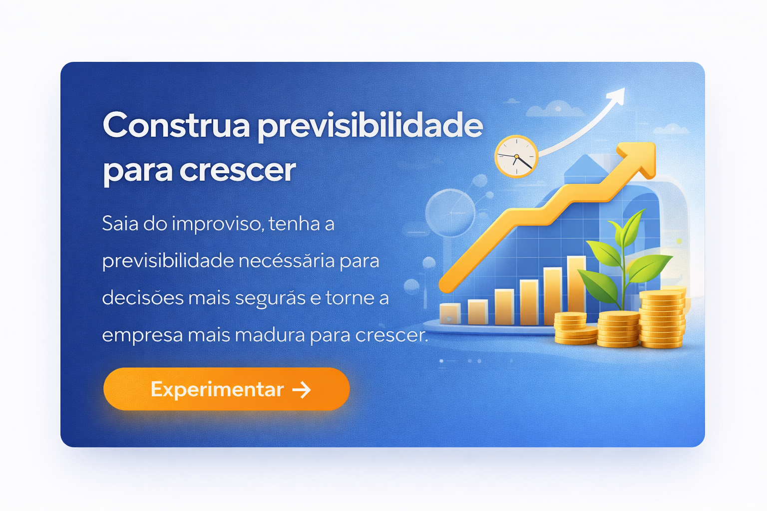 Campanha CronoObras destacando previsibilidade para crescer com mais segurança.