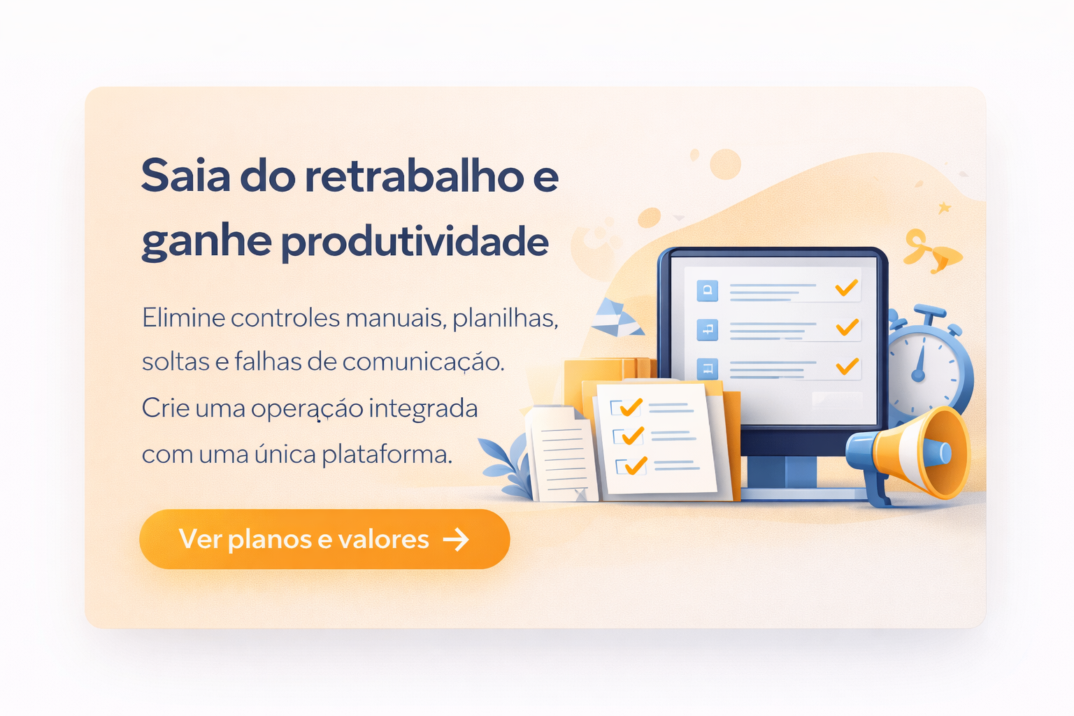 Campanha CronoObras destacando produtividade e redução de retrabalho.